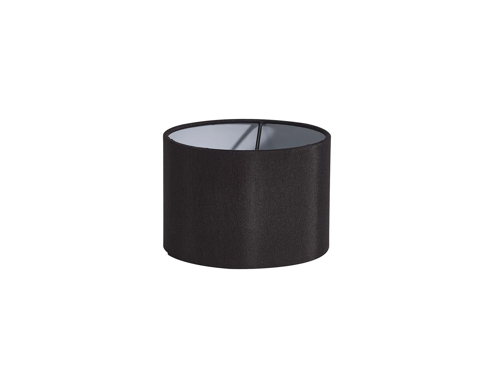 Serena 16cm Faux Silk Fabric Shade Black, White